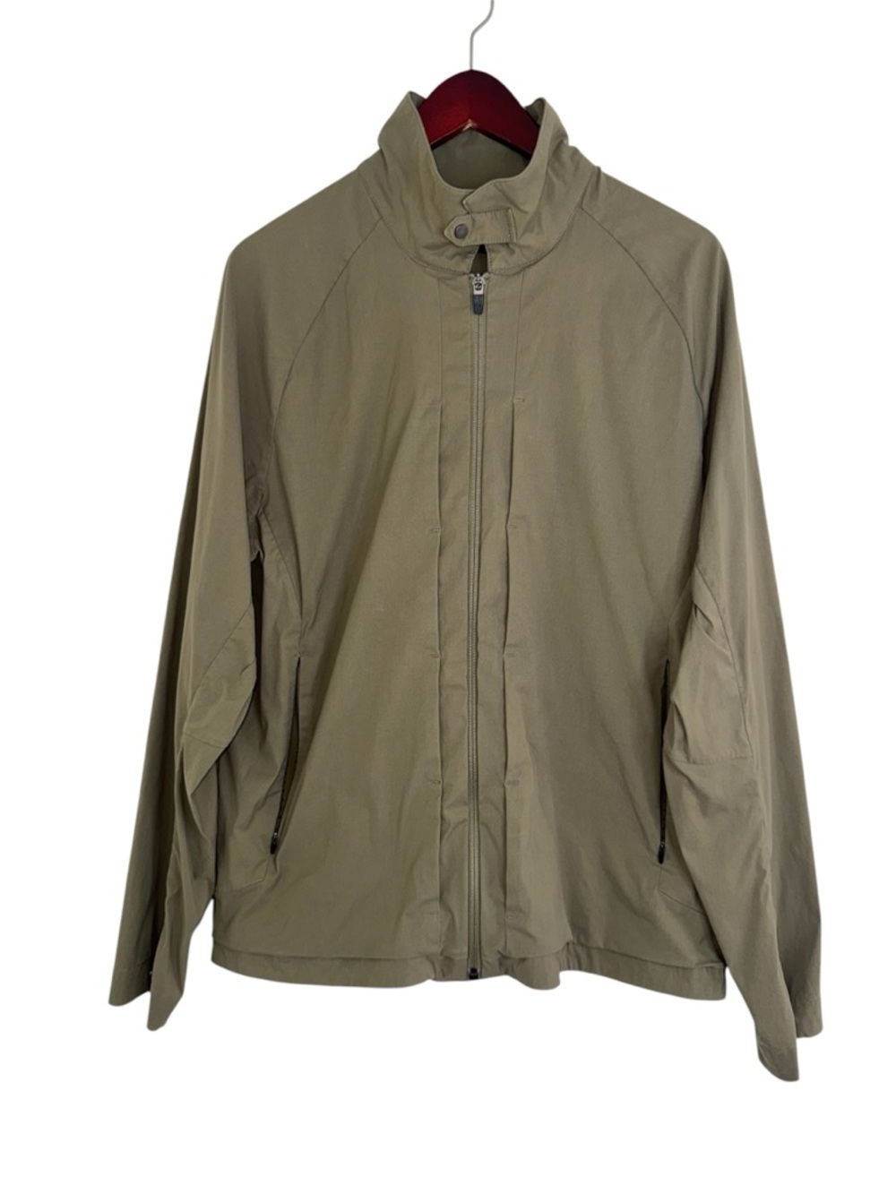 Vollebak zip-up jacket lightweight green men’s large